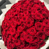 Подарок, который говорит «Я люблю» – 101 красная роза Red Naomi